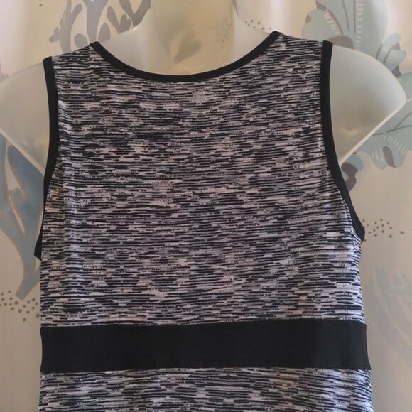 2 for $20 Tek Gear Black White Shelf Bra Dress Sz M - Picture 4 of 7